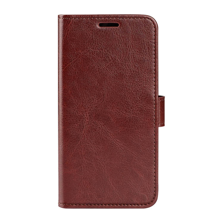 For Xiaomi 14 Pro R64 Texture Horizontal Flip Leather Phone Case in black, showcasing card slots and a sleek design.