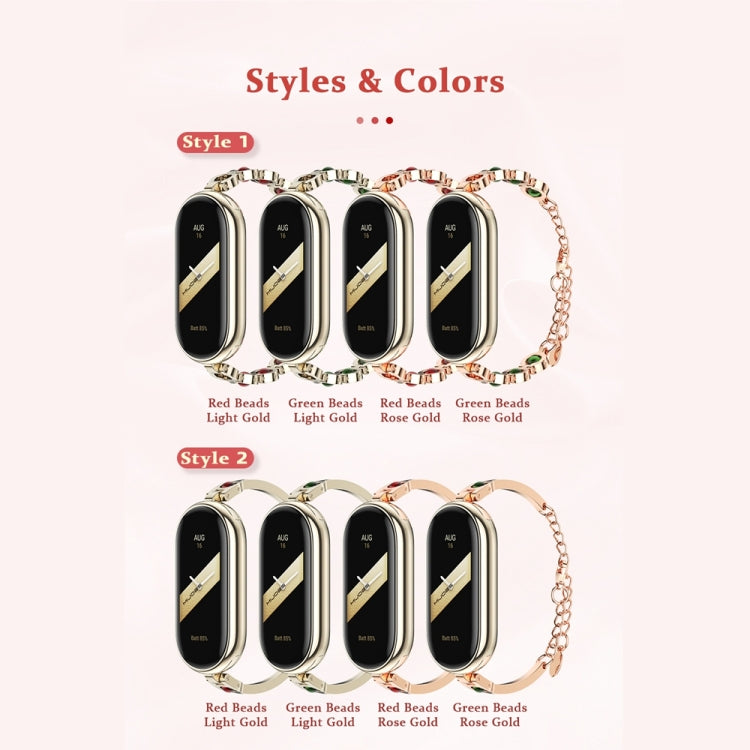 Xiaomi Mi Band 8 Mijobs Mermaid Beauty Bracelet Watch Band in stylish design, made of zinc alloy and stainless steel.