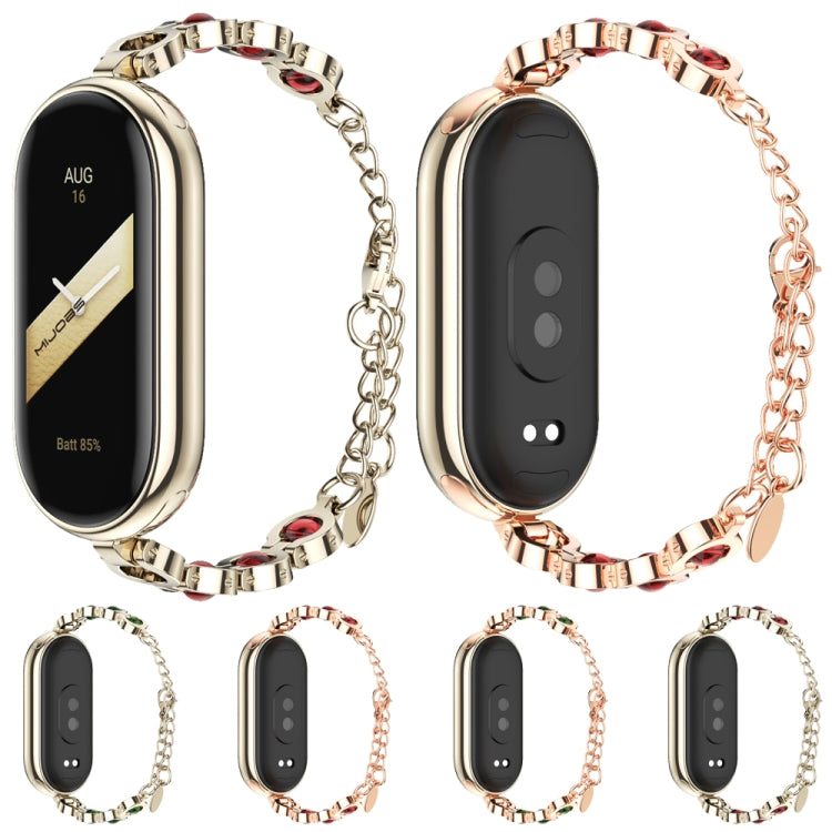 Xiaomi Mi Band 8 Mijobs Mermaid Beauty Bracelet Watch Band in stylish design, made of zinc alloy and stainless steel.