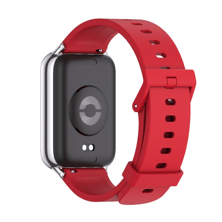 Mijobs Silicone Breathable Watch Strap for Xiaomi Mi Band 8 Pro in various colors, showcasing its breathable design and adjustable features.