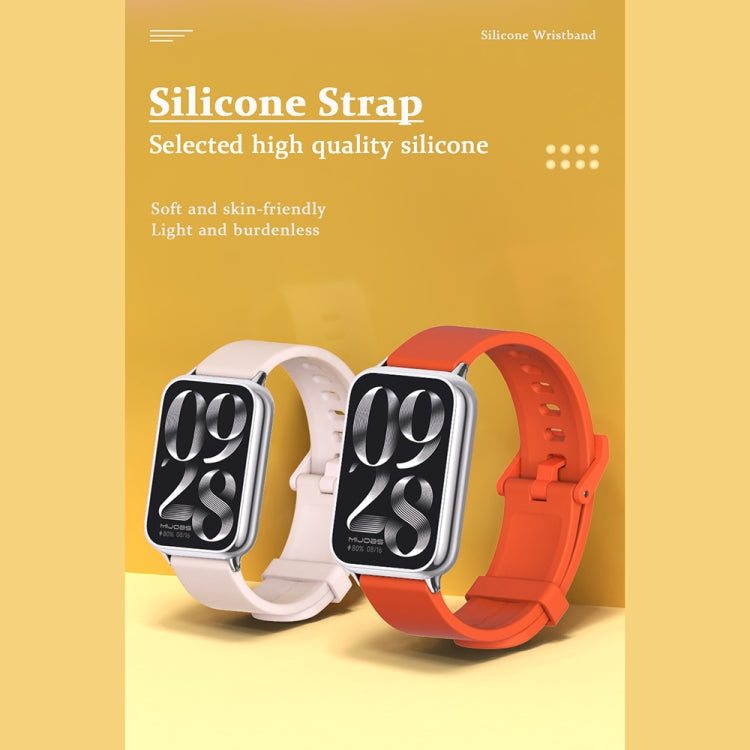 Mijobs Silicone Breathable Watch Strap for Xiaomi Mi Band 8 Pro in various colors, showcasing its breathable design and adjustable features.