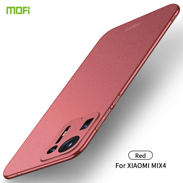 MOFI Fandun Series Frosted PC Ultra-thin case for Xiaomi Mix 4, showcasing its sleek design and lightweight features.