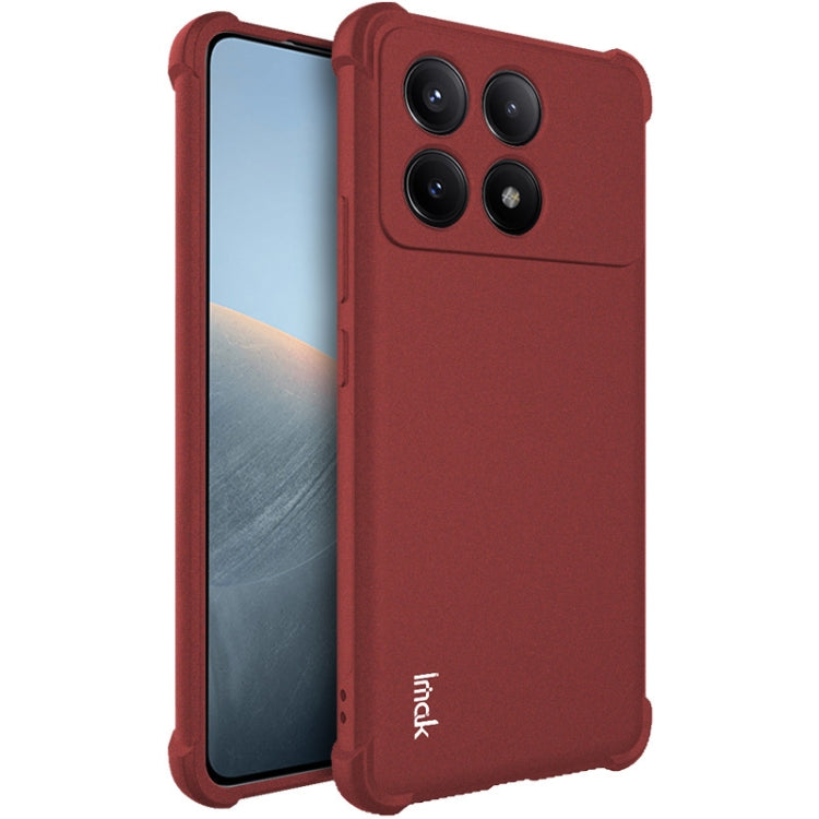 imak Shockproof Airbag TPU case for Xiaomi Poco X6 Pro 5G and Redmi K70E 5G, showcasing its sleek design and protective features.