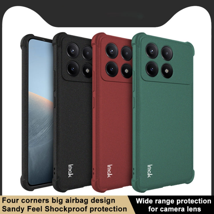 imak Shockproof Airbag TPU case for Xiaomi Poco X6 Pro 5G and Redmi K70E 5G, showcasing its sleek design and protective features.