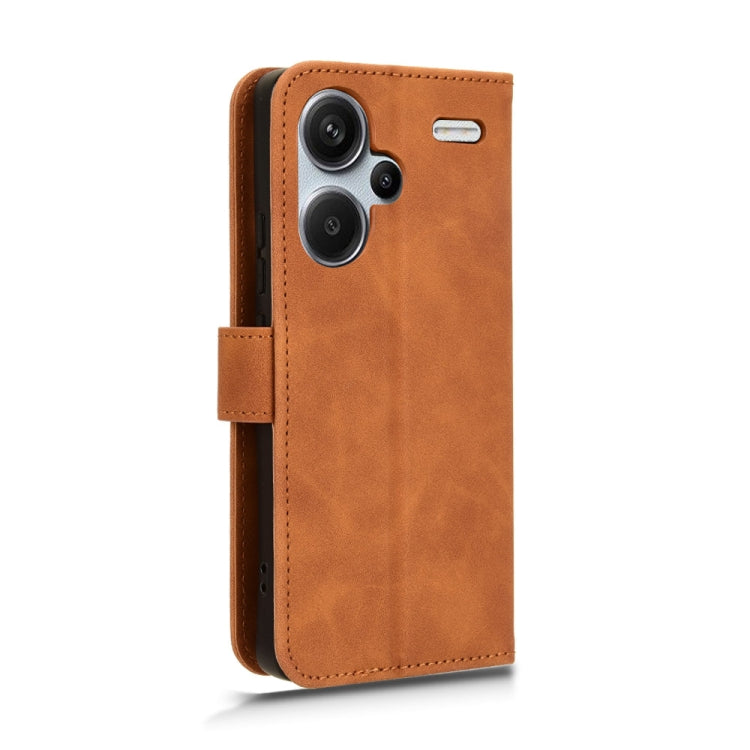 Xiaomi Redmi Note 13 Pro+ 5G magnetic flip leather phone case in stylish design, showcasing card slots and durable material.