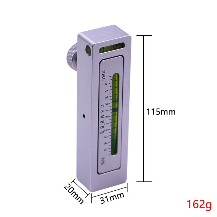 Four-Wheel Alignment Magnetic Level for tire camber adjustment, featuring a compact aluminum design with a magnetic base for easy use.