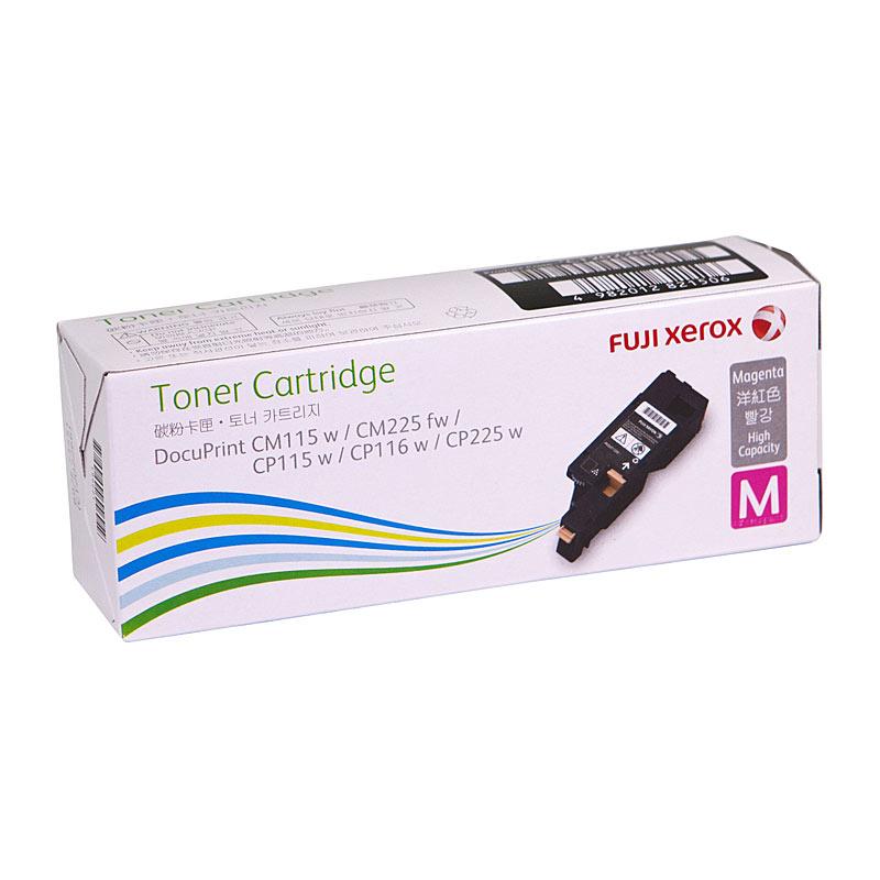 FUJI XEROX CT202266 Magenta Toner cartridge with vibrant color packaging, designed for high-quality printing.