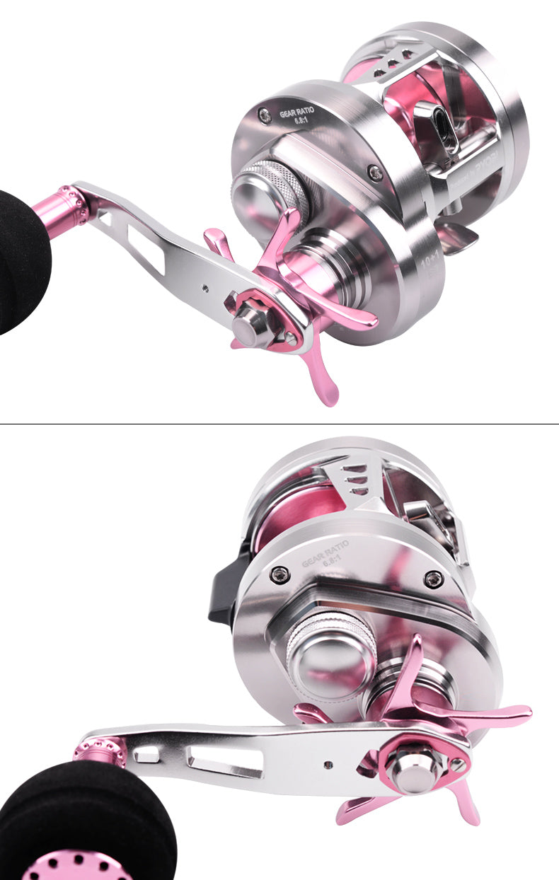 Full metal jigging reel with 10+1BB, designed for sea fishing, featuring a 6.8:1 gear ratio and 12kg max drag power.