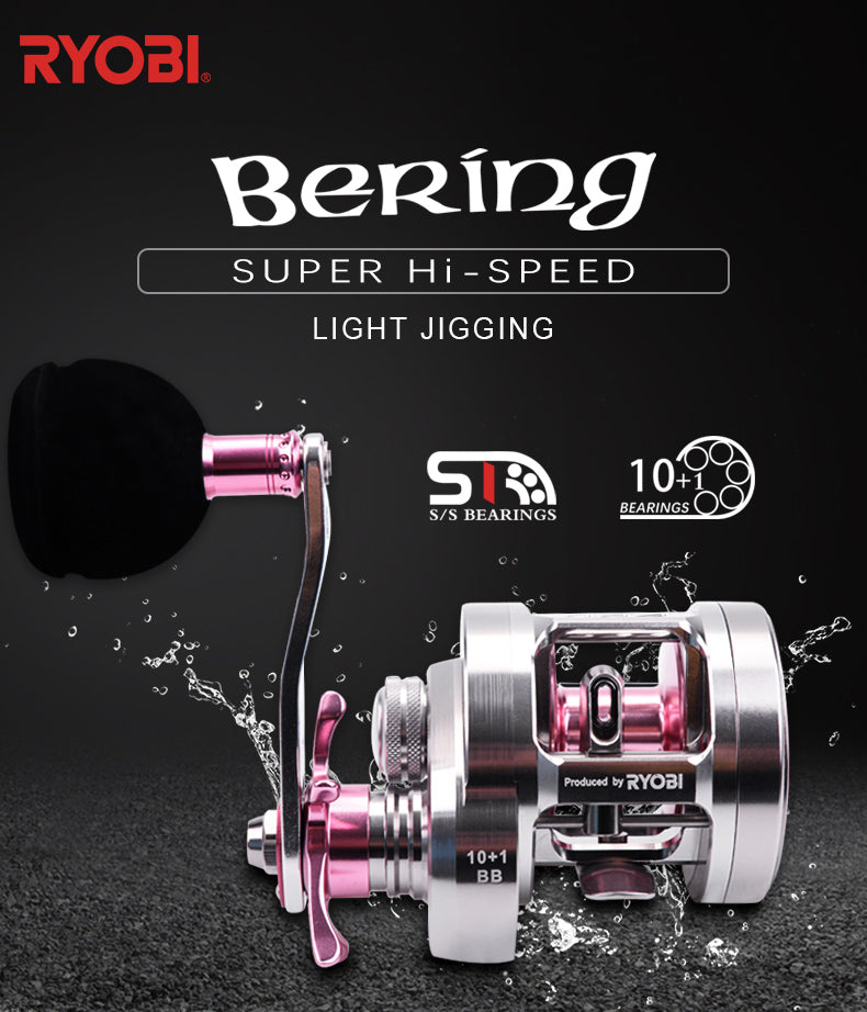 Full metal jigging reel with 10+1BB, designed for sea fishing, featuring a 6.8:1 gear ratio and 12kg max drag power.