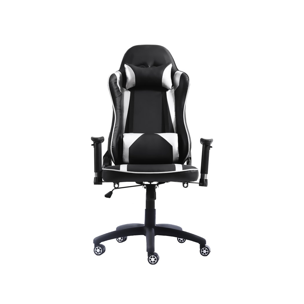 Gaming Chair Desk Computer Gear Set featuring ergonomic design, Z-shaped legs, and PU leather upholstery for ultimate comfort and style.