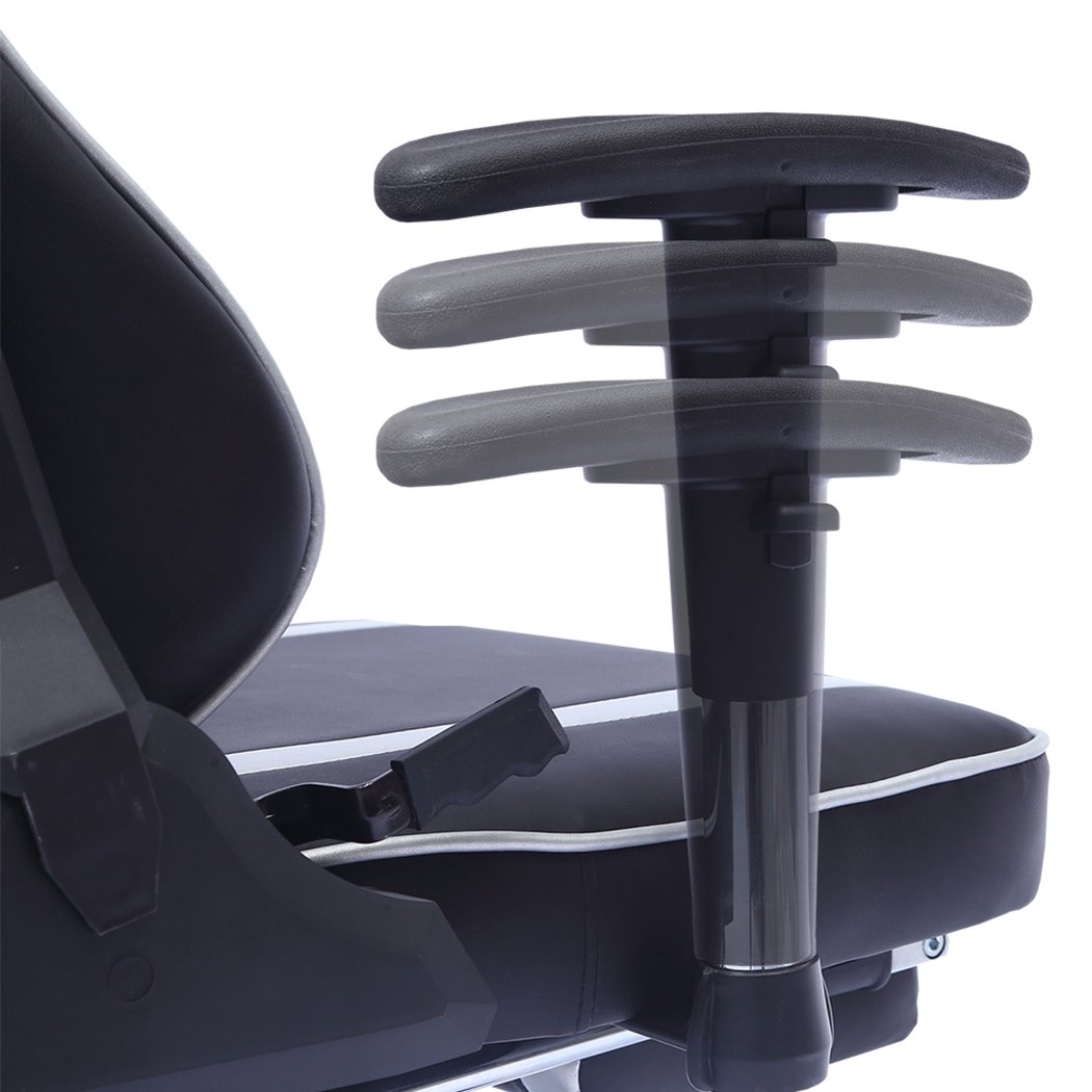 Gaming Chair Desk Computer Gear Set featuring ergonomic design, Z-shaped legs, and PU leather upholstery for ultimate comfort and style.