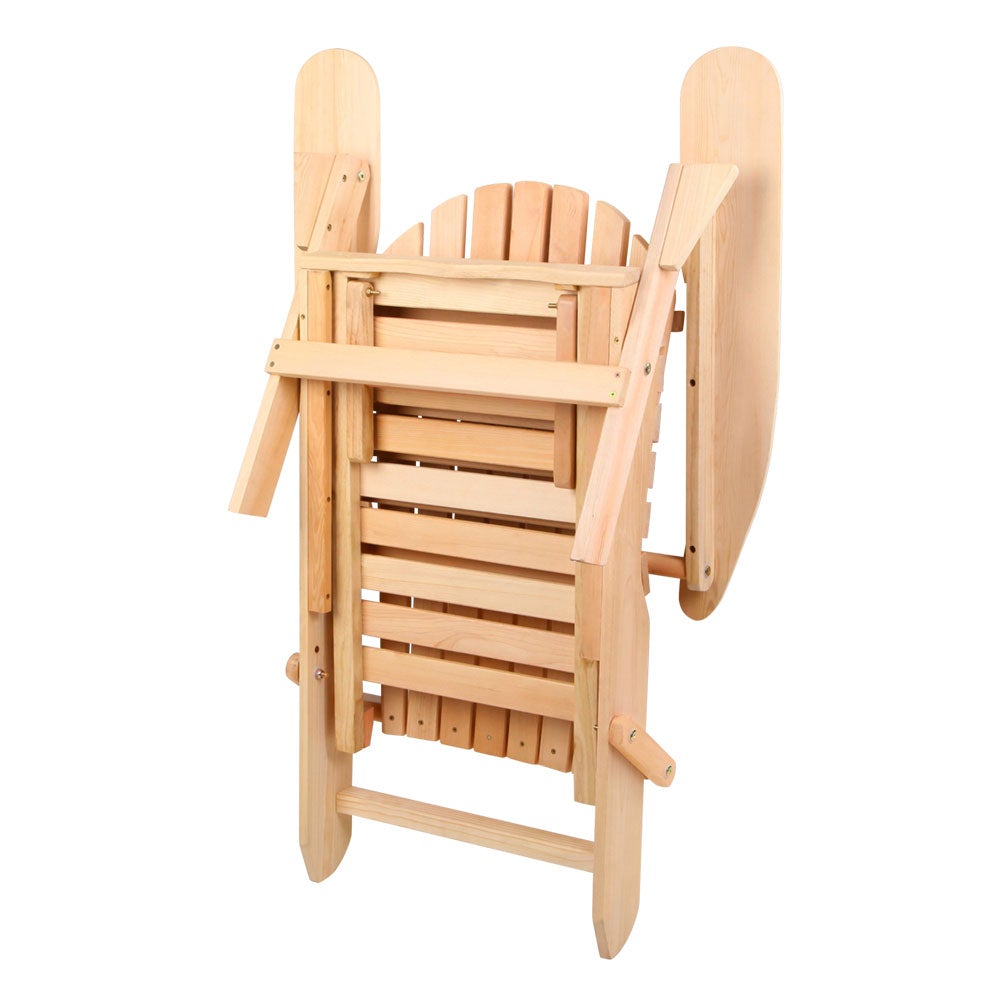 Gardeon Outdoor Furniture Sun Lounge Chairs in classic Adirondack style, featuring eco-friendly paint and sturdy hemlock wood construction.