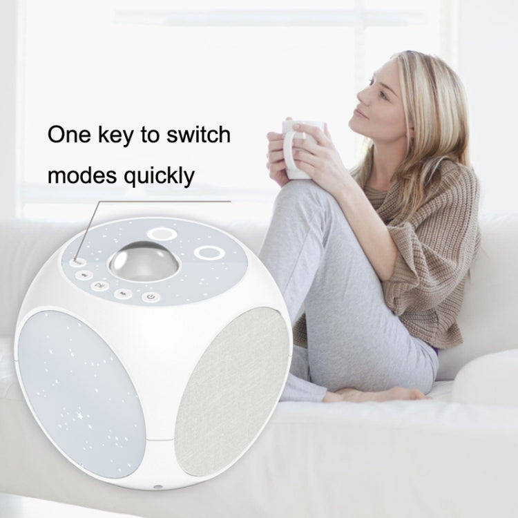 GDZ-S8 Remote Control Starry Sky Projection Light in white, showcasing its sleek design and starry projection feature.