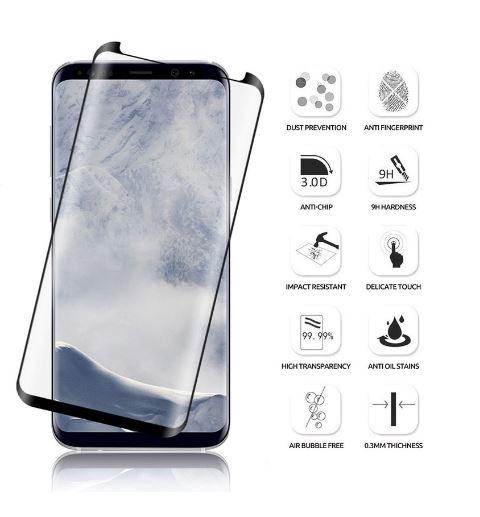 Samsung Galaxy S10+ 3D Curve Glass screen protector showcasing its sleek design and protective features.