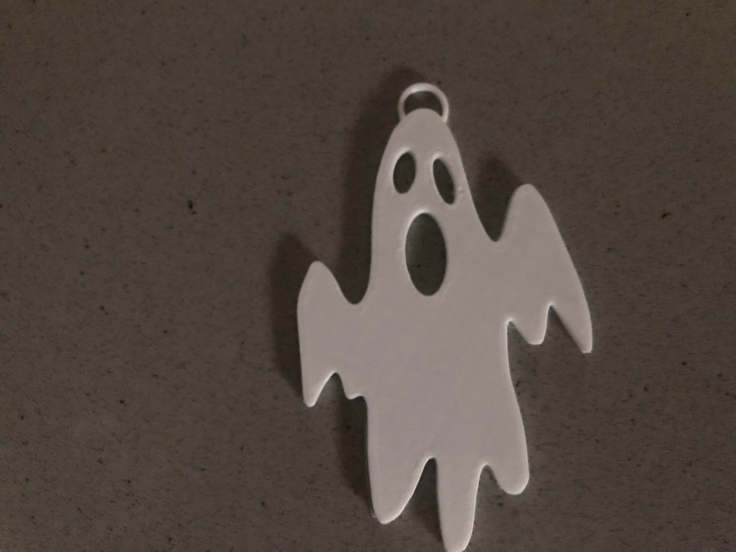 A collection of three unique ghost keychains in various styles, perfect for Halloween gifts and party favors.