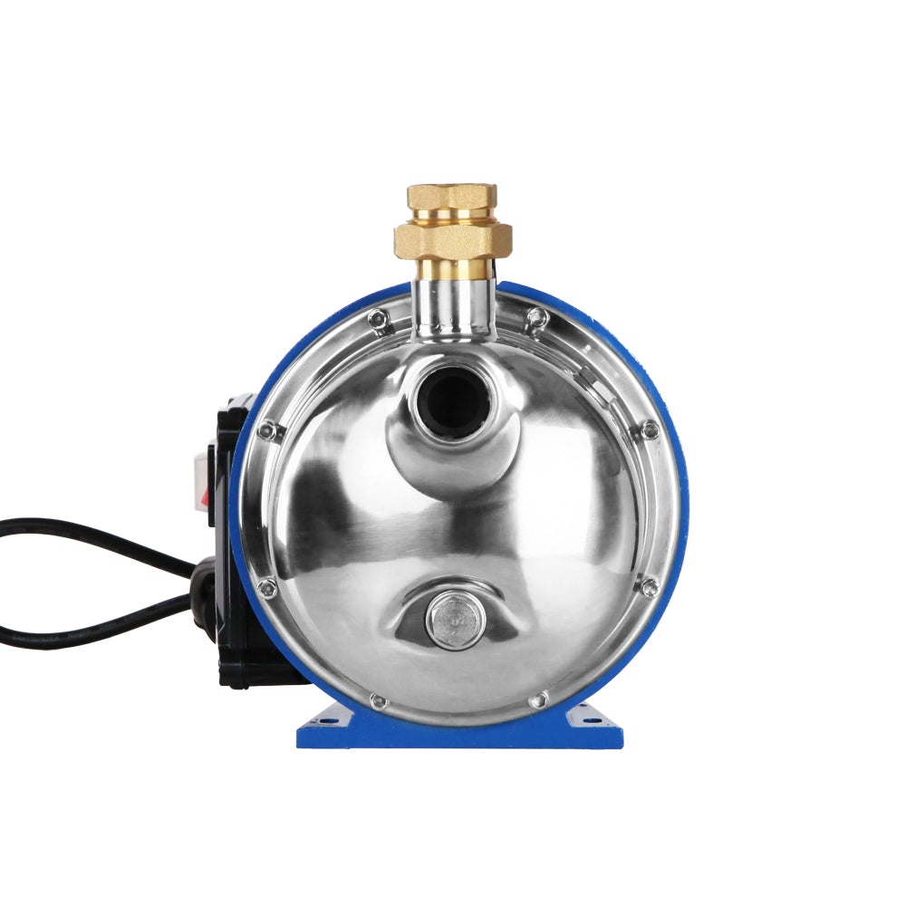 Giantz 2300W High Pressure Water Pump with stainless steel body and brass fittings, designed for home and garden use.