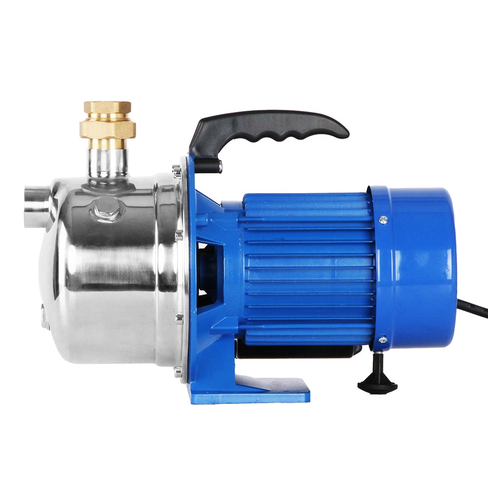 Giantz 2300W High Pressure Water Pump with stainless steel body and brass fittings, designed for home and garden use.