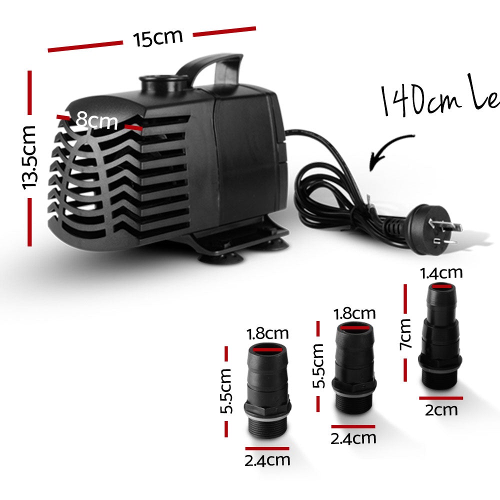 Giantz 3000L/H Submersible Aqua Aquarium Water Pump with robust design and specifications for efficient water circulation.