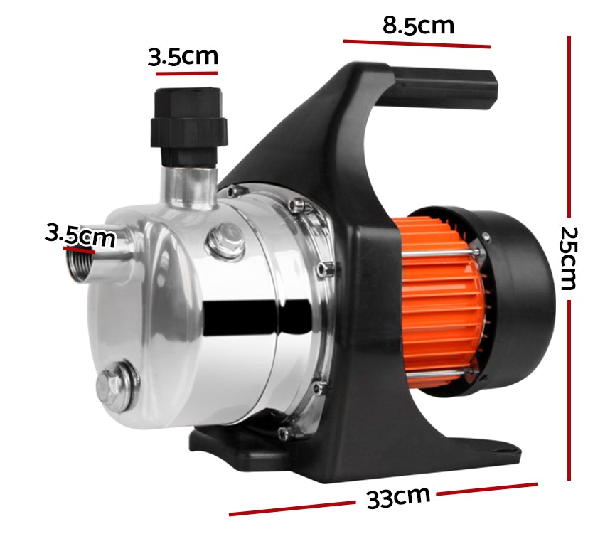 Giantz 800W Stainless Steel Garden Water Pump with durable construction and user-friendly design, ideal for irrigation.