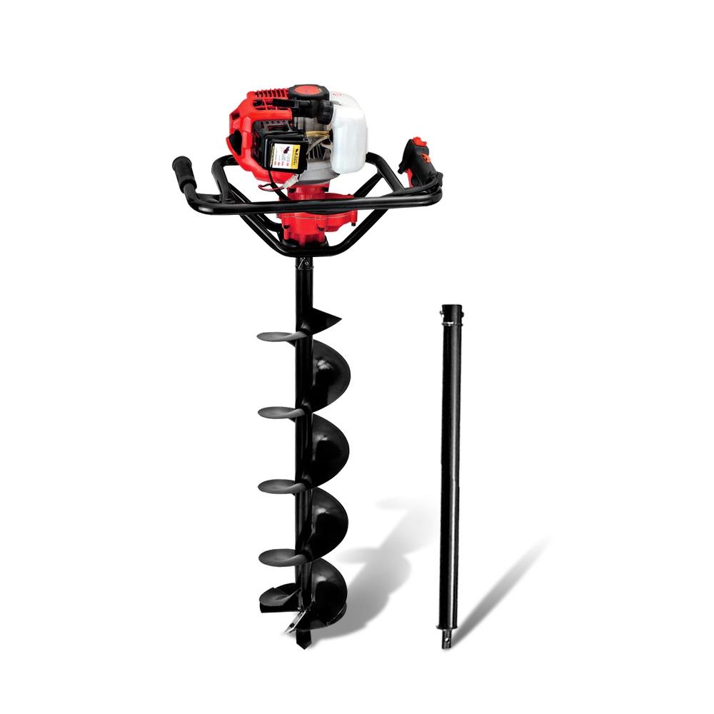 Giantz 92CC Petrol Post Hole Digger with auger and extension, showcasing its robust design and features.