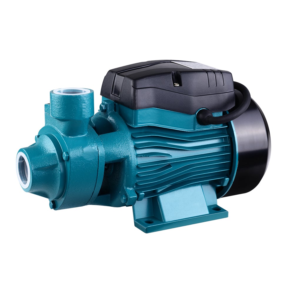 Giantz Peripheral Water Pump with brass impeller and cast iron body, designed for efficient garden irrigation and water pressure enhancement.