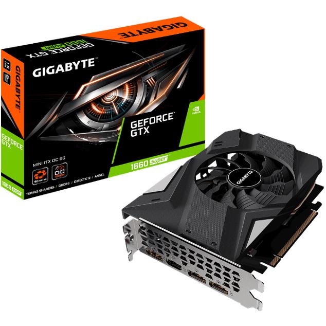 GIGABYTE nVidia GeForce GTX 1660 Super IXOC 6GB PCIe Graphic Card with three DisplayPort and one HDMI output.