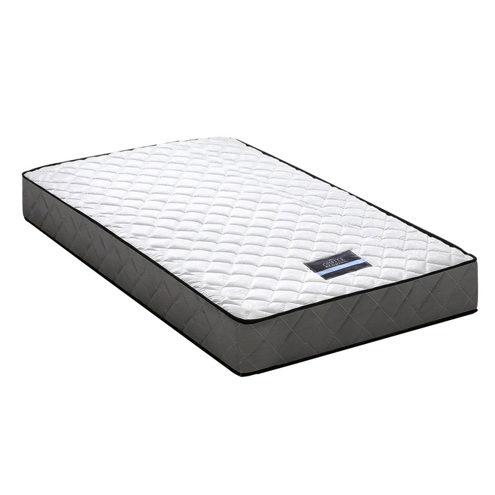 Giselle Bedding Alzbeta Bonnell Spring Mattress, 16cm thick, single size with luxurious polyester fabric and soft quilting layer.