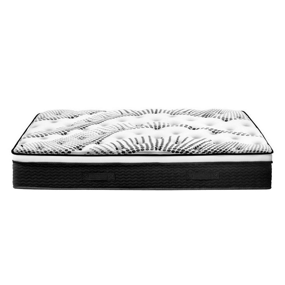 Giselle Bedding Como Euro Top Pocket Spring Mattress, 32cm thick, showcasing plush Euro Top padding and luxurious jacquard fabric.