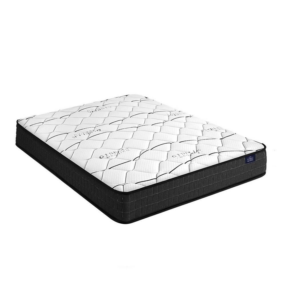 Giselle Bedding Glay Bonnell Spring Mattress, 16cm thick, double size, featuring soft quilting and high-density foam for comfort and support.