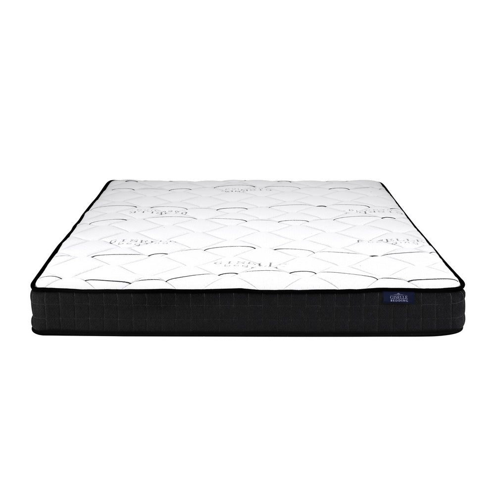 Giselle Bedding Glay Bonnell Spring Mattress, 16cm thick, double size, featuring soft quilting and high-density foam for comfort and support.