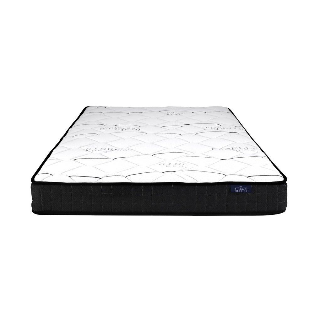 Giselle Bedding Glay Bonnell Spring Mattress, 16cm thick, King Single size with soft quilting and premium fabric.