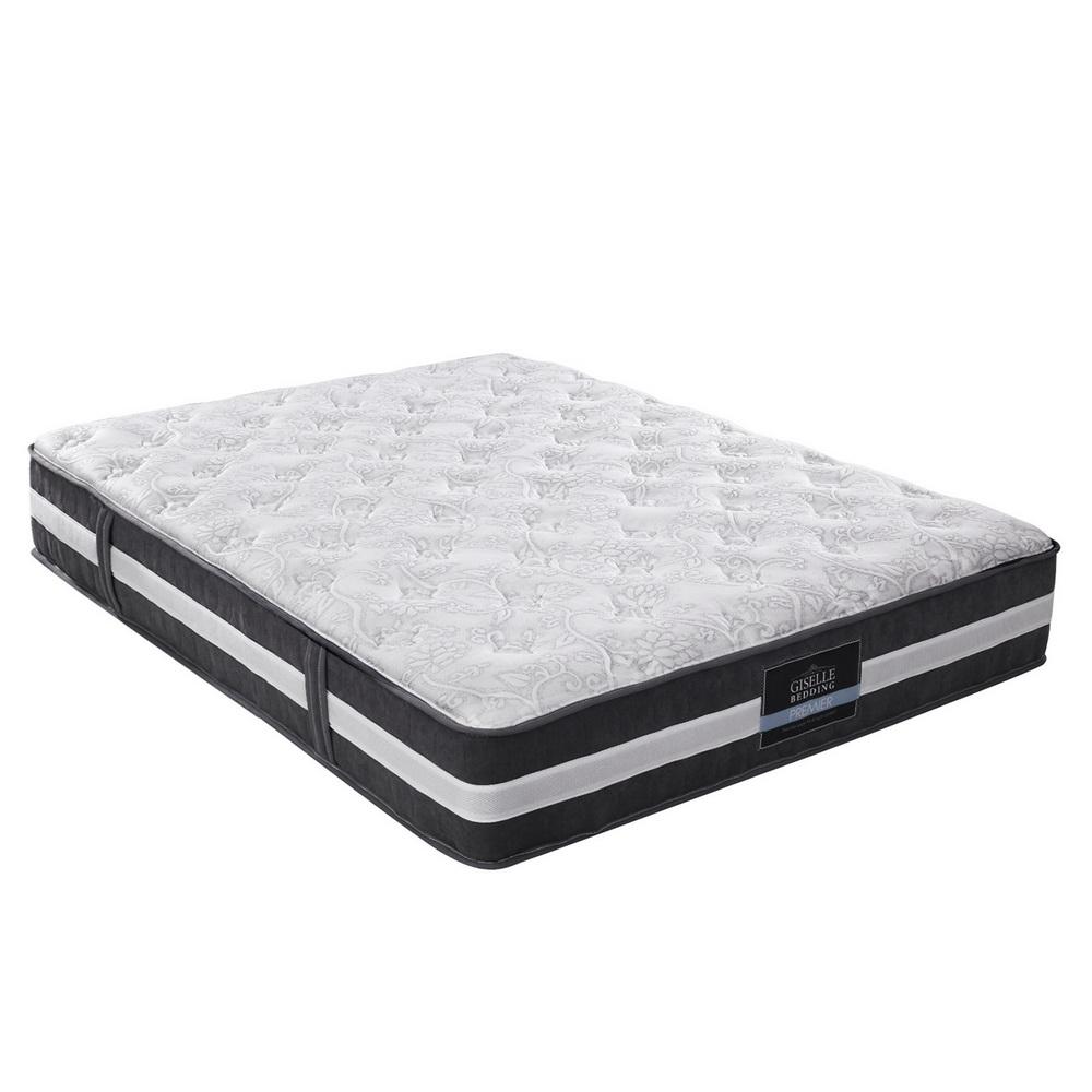 Giselle Bedding Lotus Tight Top Pocket Spring Mattress, 30cm thick, featuring Belgium knitted fabric and 7-zone pocket spring system.