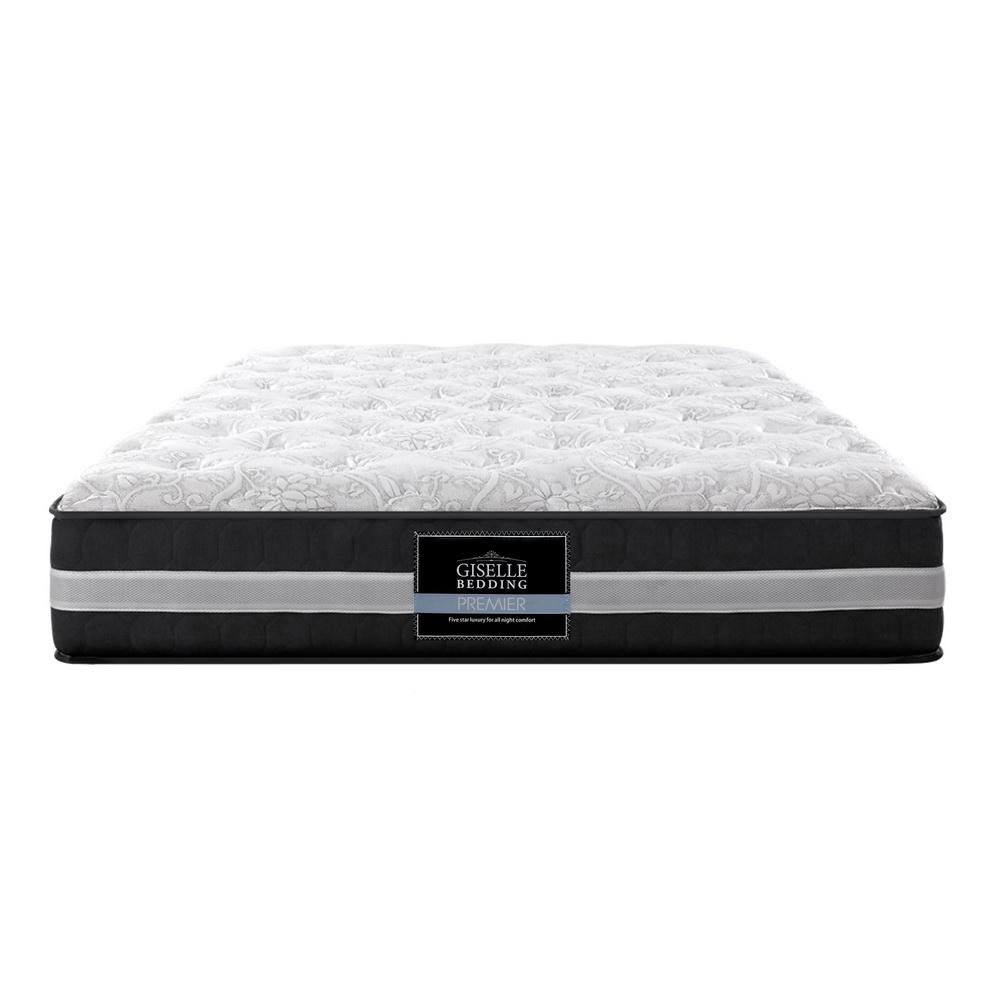 Giselle Bedding Lotus Tight Top Pocket Spring Mattress, 30cm thick, featuring Belgium knitted fabric and 7-zone pocket spring system.