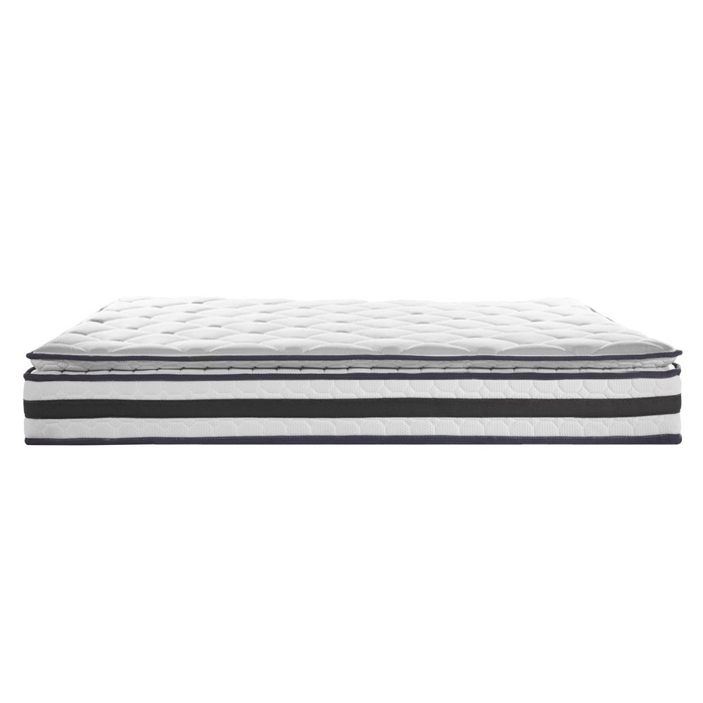 Giselle Bedding Normay Bonnell Spring Mattress, 21cm thick, King size with plush pillow top and breathable fabric.