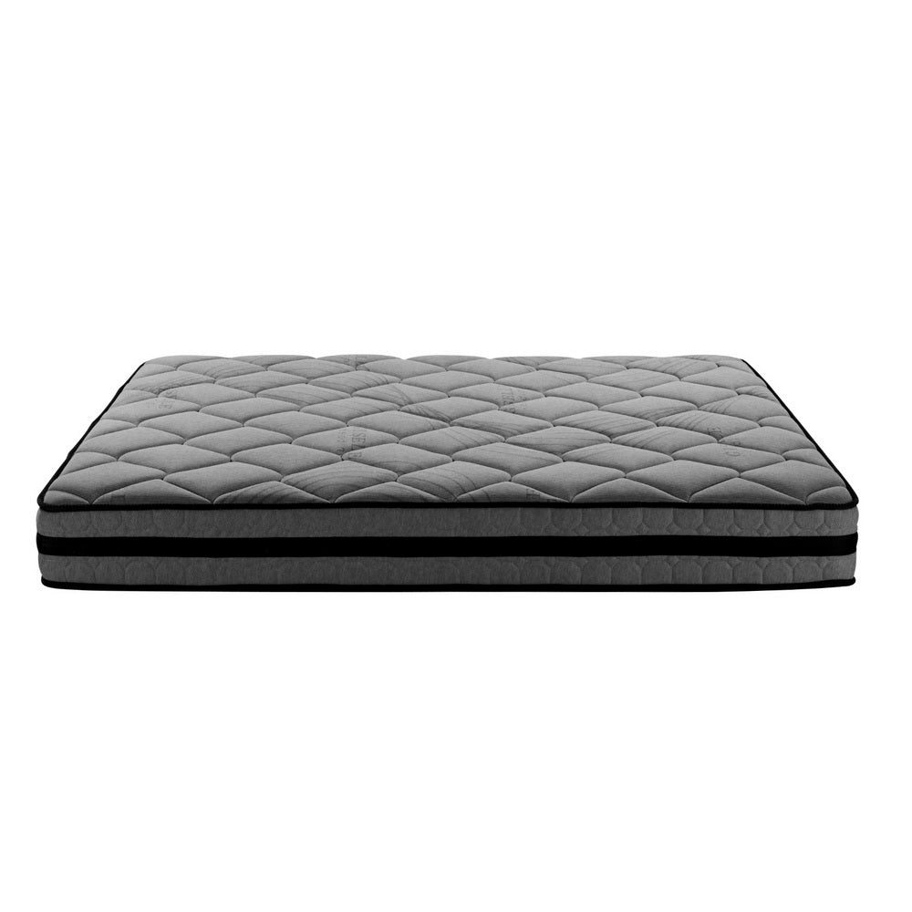 Giselle Bedding Wendell Pocket Spring Mattress, 22cm thick, featuring soft Belgium knitted fabric and a 5-zone pocket spring system.