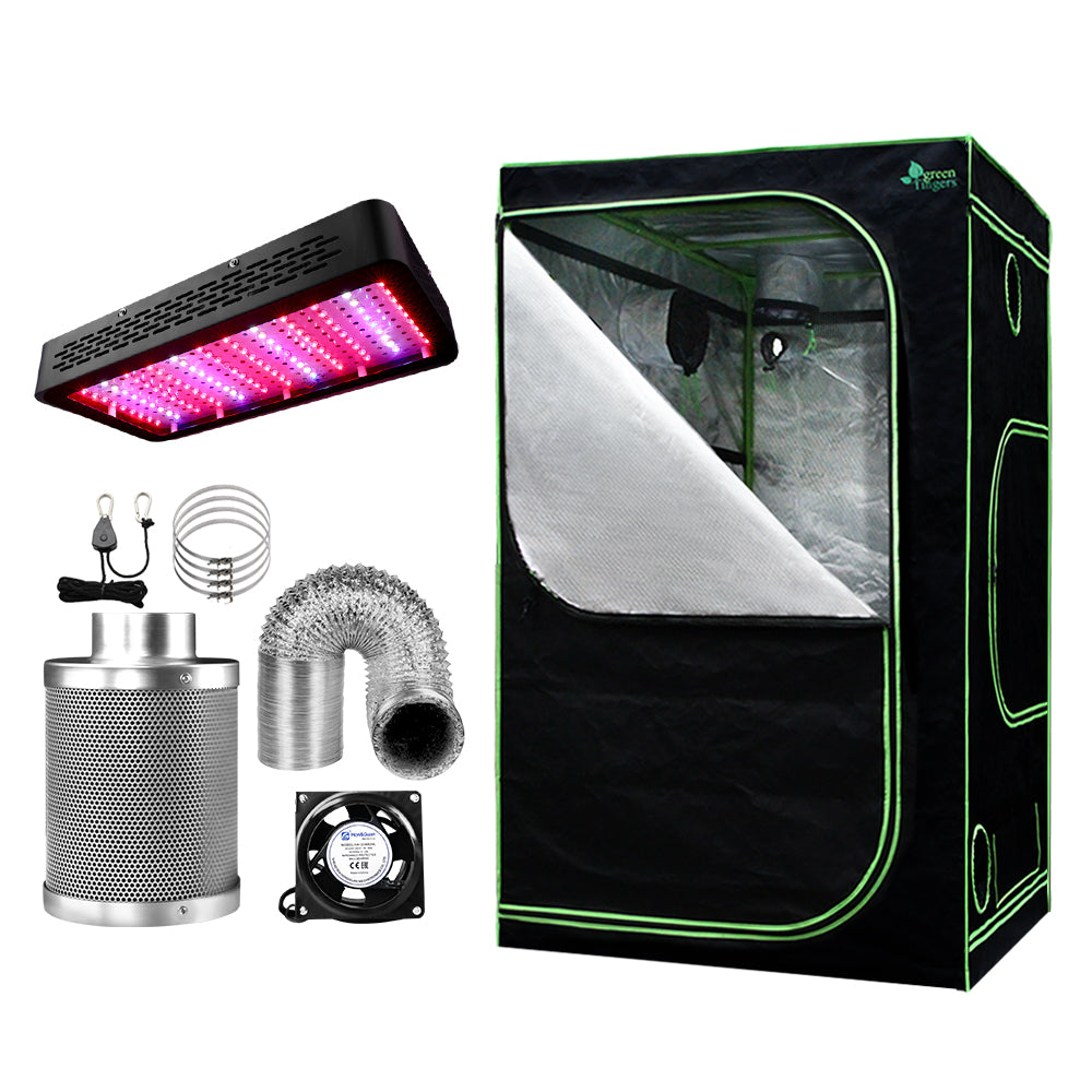 Greenfingers Grow Tent with 1200W LED Grow Light, featuring a spacious interior and durable construction for optimal plant growth.