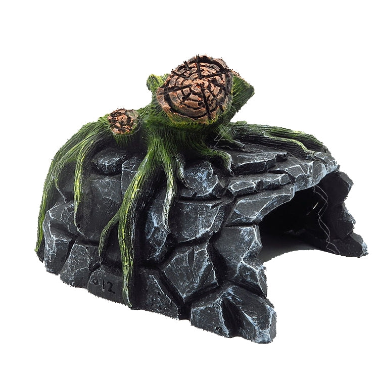 GT023 Resin Turtle Sunbed with realistic turtle design, perfect for fish tanks and pet hideaway.