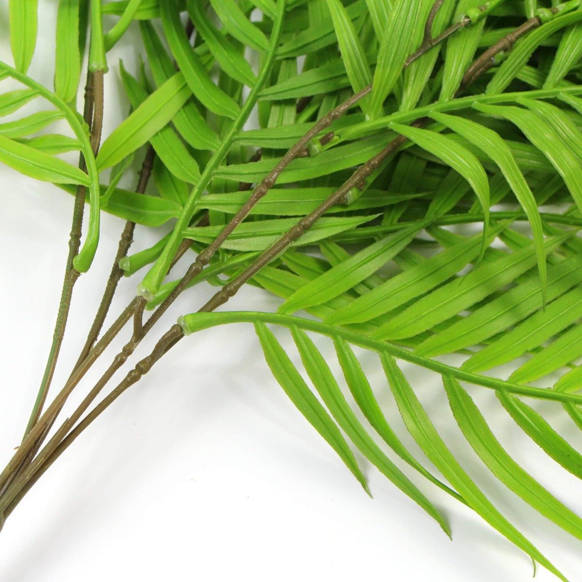 A vibrant Hanging Fresh Green Bamboo Leaf Fern, showcasing lush green leaves and a long stem, perfect for indoor and outdoor decoration.