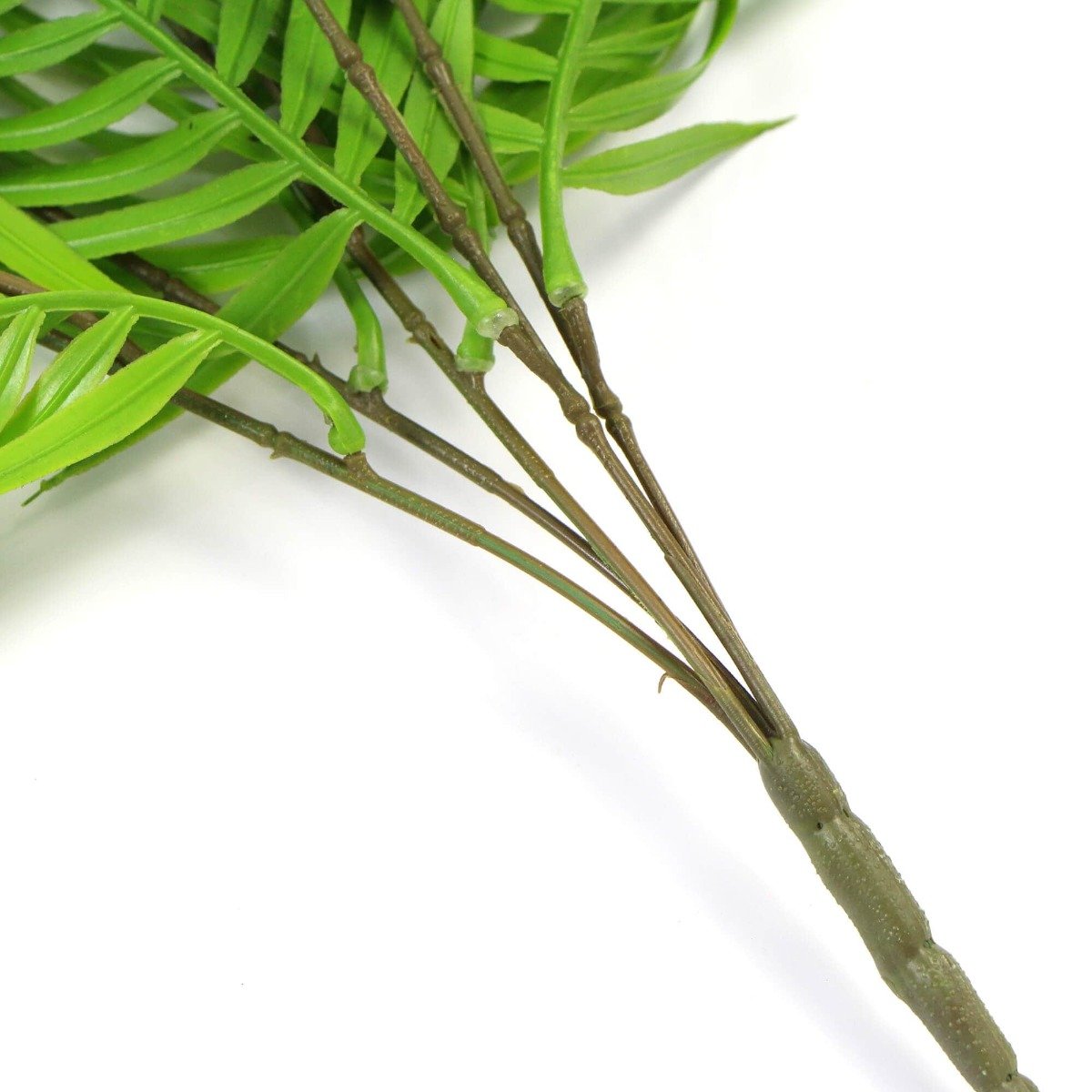 A vibrant Hanging Fresh Green Bamboo Leaf Fern, showcasing lush green leaves and a long stem, perfect for indoor and outdoor decoration.