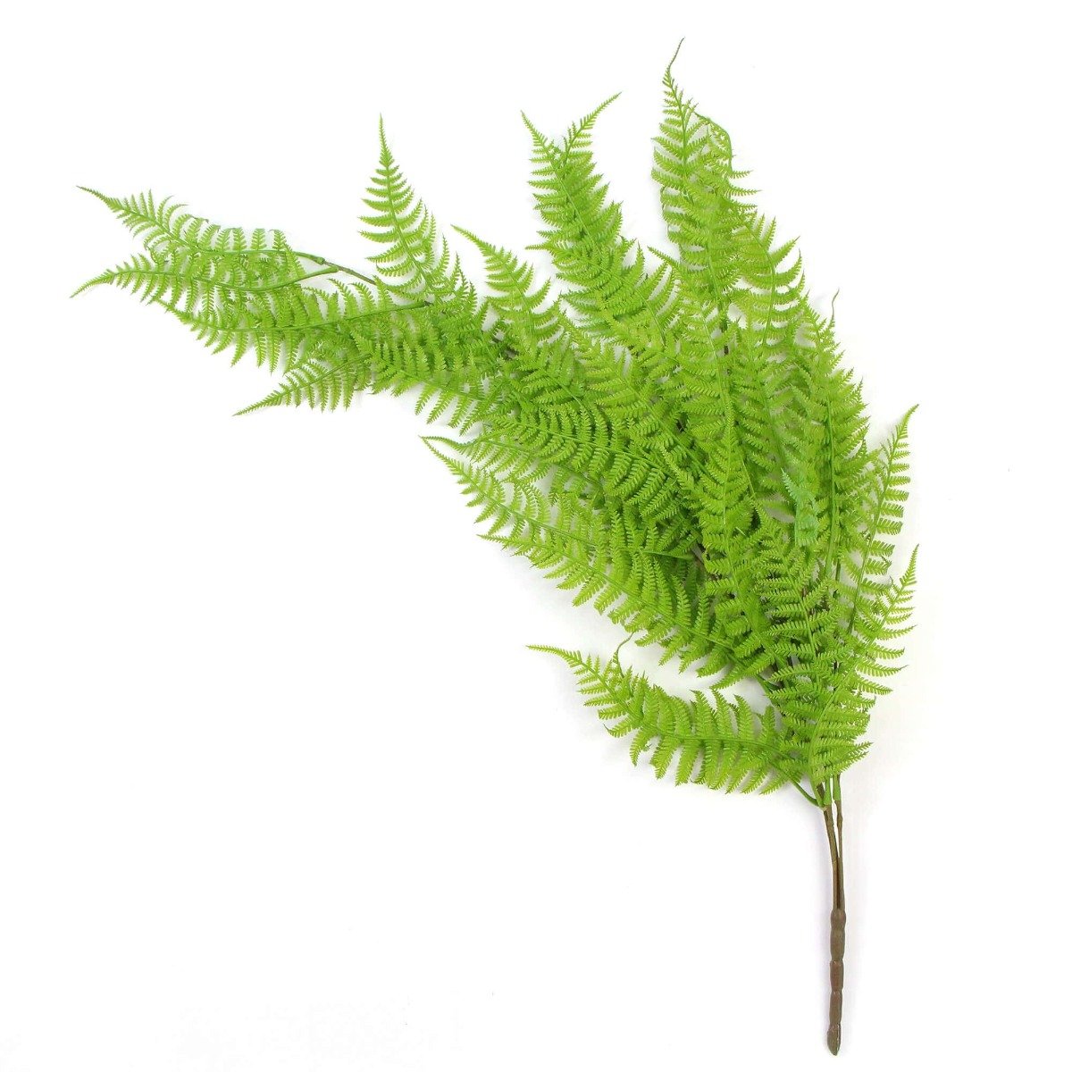 A lush, vibrant Hanging Fresh Green Boston Fern measuring 80cm, showcasing dense foliage and a realistic appearance, perfect for indoor or outdoor decor.