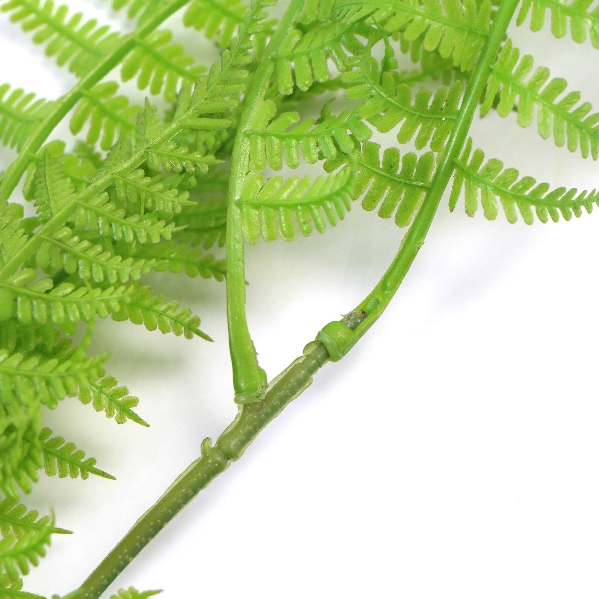 A lush, vibrant Hanging Fresh Green Boston Fern measuring 80cm, showcasing dense foliage and a realistic appearance, perfect for indoor or outdoor decor.