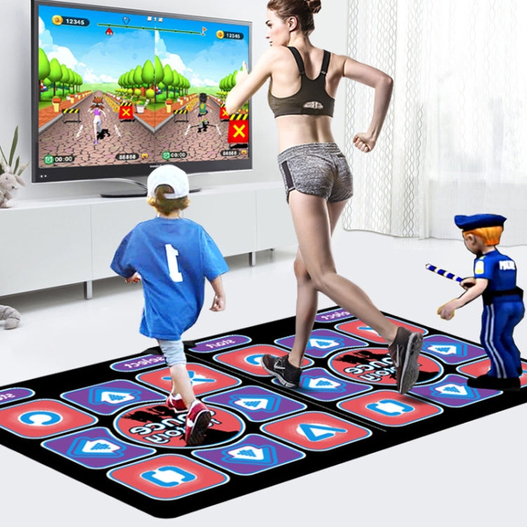 HD-MI Output Electronic Double Dance Game Mat for Kids, featuring vibrant colors and interactive design for fun and fitness.