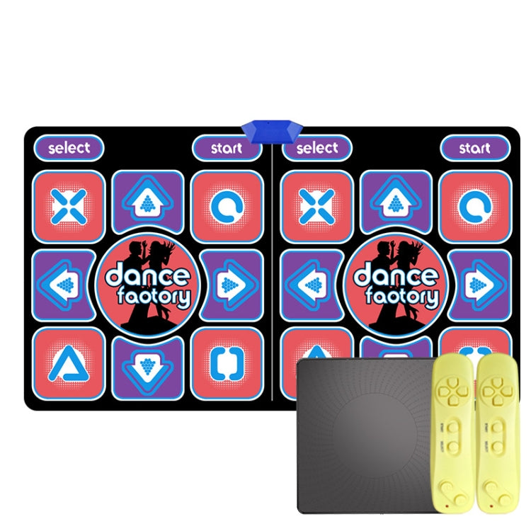 HD-MI Output Electronic Double Dance Game Mat for Kids, featuring vibrant colors and interactive design for fun and fitness.