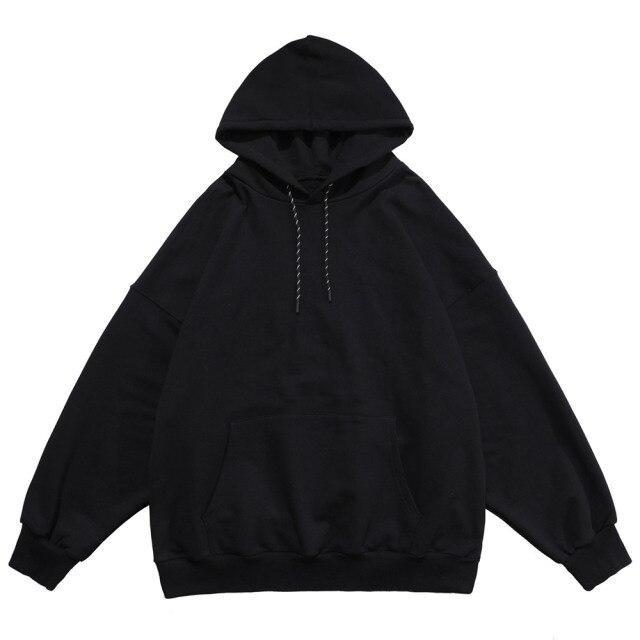 Men's hoodie featuring hit color design and letter patch, perfect for casual streetwear.