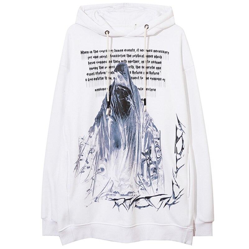 Men's hoodie featuring a movie illustration design, made of soft fleece material, perfect for autumn and winter wear.