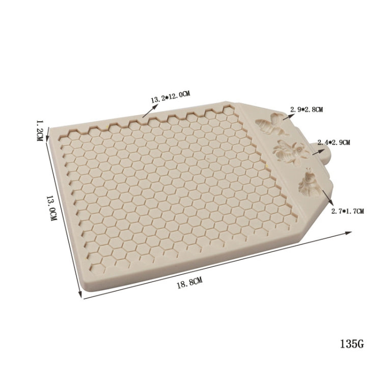 Honeycomb Block Textured Silicone Mold for fondant and chocolate, showcasing its intricate design and flexible material.