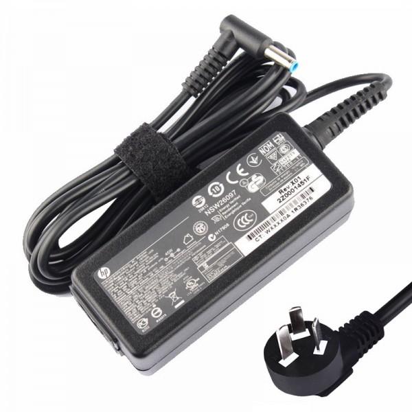 HP 45W Smart AC Adapter with compact design and smart technology for efficient charging.