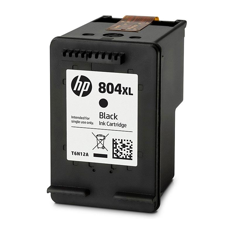 HP #804XL Black Ink cartridge, designed for high-quality printing, compatible with multiple HP printer models.