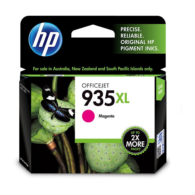 HP #935 Magenta XL Ink cartridge, designed for vibrant color printing, yielding up to 825 pages, compatible with select HP printers.