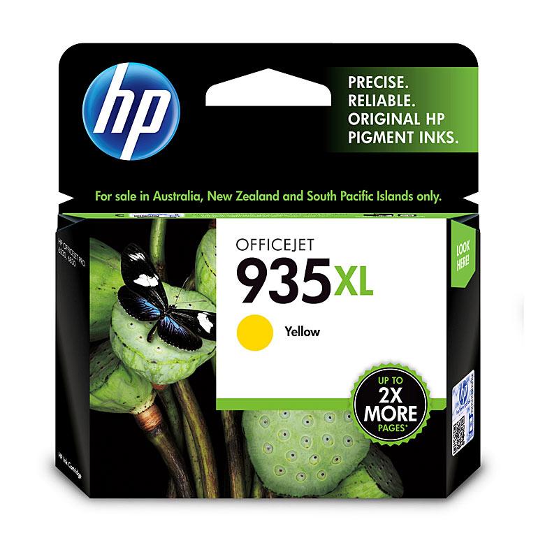 HP #935 Yellow XL Ink cartridge, designed for vibrant printing, compatible with HP OfficeJet Pro printers.